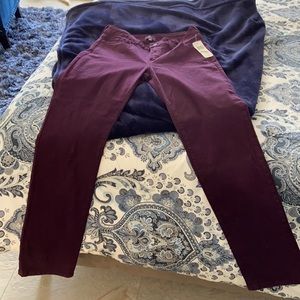 NYDJ burgundy jeans
